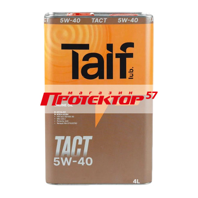 TAIF TACT 5W40 SL/CF A3/B4 синтетическое 4л