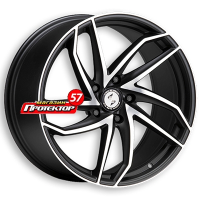 Диск 9x20 5x112 ET25 D66.6 Eta Beta Heron Black Matt Polish