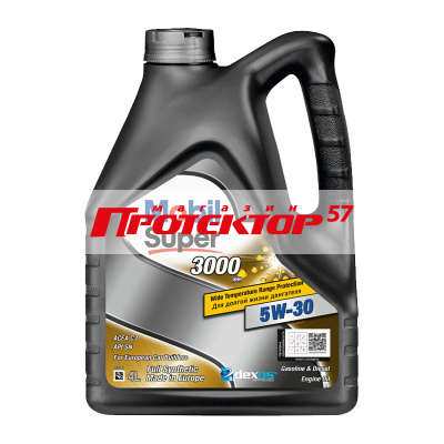 MOBIL Super 3000 XE 5W30 синтетическое 4л