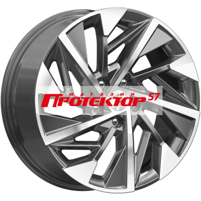 Диск Литой 7.5x18 PCD 5x114.3 ET51 D67.1 Premium Series КР009  Diamond gloss graphite 