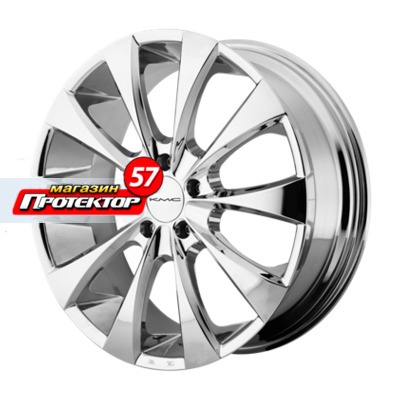 Диск 9.5x20 5x120 ET38 D74.1 KMC KM679 Chrome
