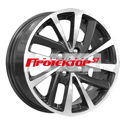 Диск 6x15 4x100 ET40 D60.1 K&K КС899 Алмаз черный