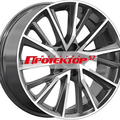 Диск Литой 7.5x18 PCD 5x108 ET47 D60.1 Premium Series КР010  Diamond Black Gris
