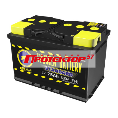 Аккумулятор Tyumen Battery STANDARD 75 А/ч L+ Прямая EN660A 278x175x190 Стандартные