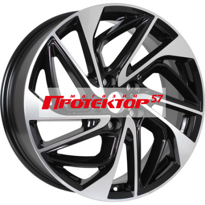 Диск 7x18 5x114.3 ET38 D67.1 KDW KD1810 Black Front Polished