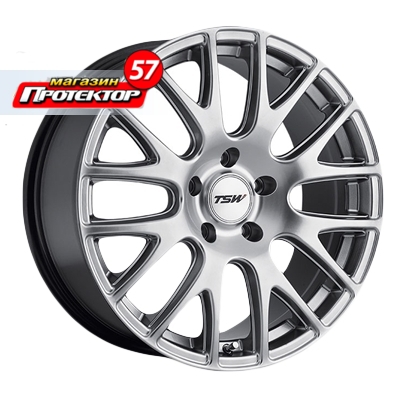 Диск 8x18 5x108 ET40 D72 TSW Mugello Hyper Silver