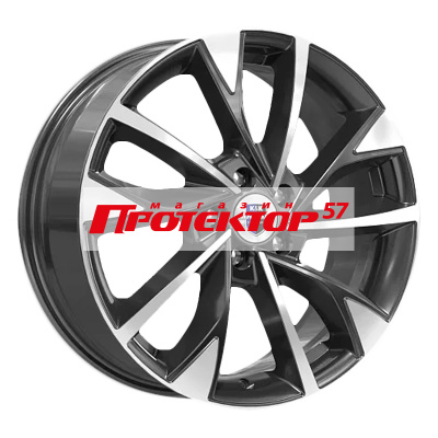 Диск 7x17 5x100 ET38 D67.1 K&K КС900 Алмаз черный