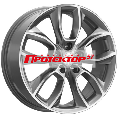 Диск Литой 7x18 PCD 5x114.3 ET40 D66.6 Premium Series КР001 Diamond Gloss Graphite