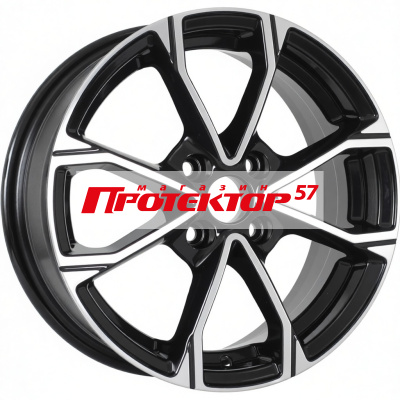 Диск Литой 6x15 PCD 4x100 ET45 D60.1 KDW KD1590 Black_Front_Polish