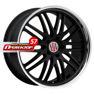 Диск 9.5x19 5x130 ET49 D71 Victor Le Mans Gloss Black Mirror Cut Lip