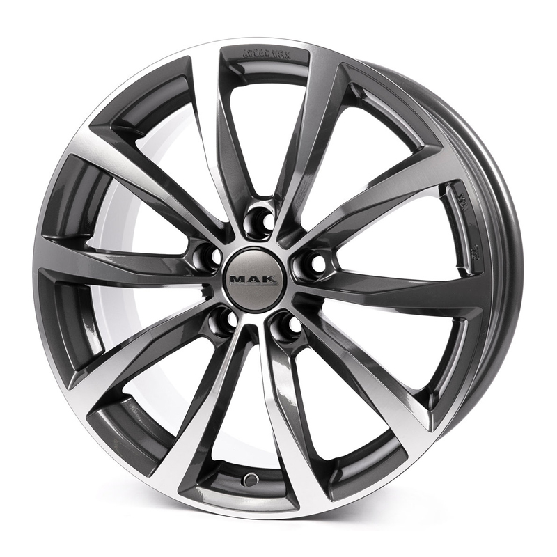 Диск 6.5x16 5x112 ET42 D57.1 MAK Wolf Gun Metallic Mirror Face