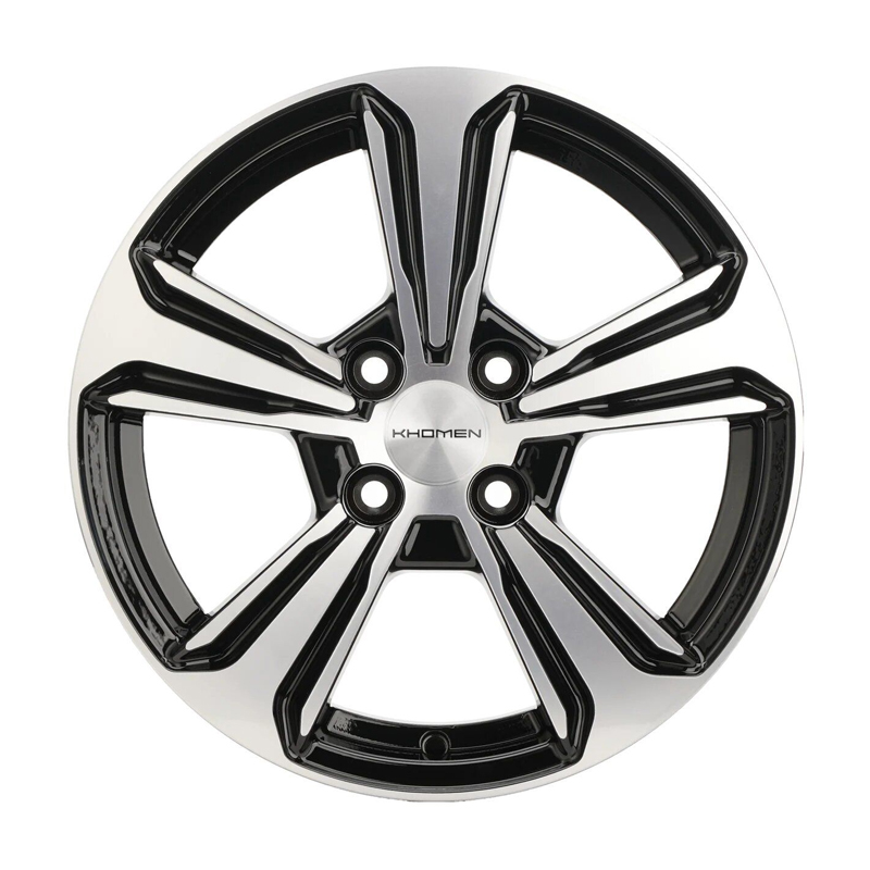 Диск 6x15 4x100 ET46 D54.1 Khomen Wheels U-Spoke 502 Black-FP