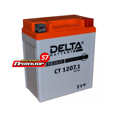 Аккумулятор DELTA Battery Agm 7 А/ч R+ обратная EN100A 114x70x132 Болтовые мото