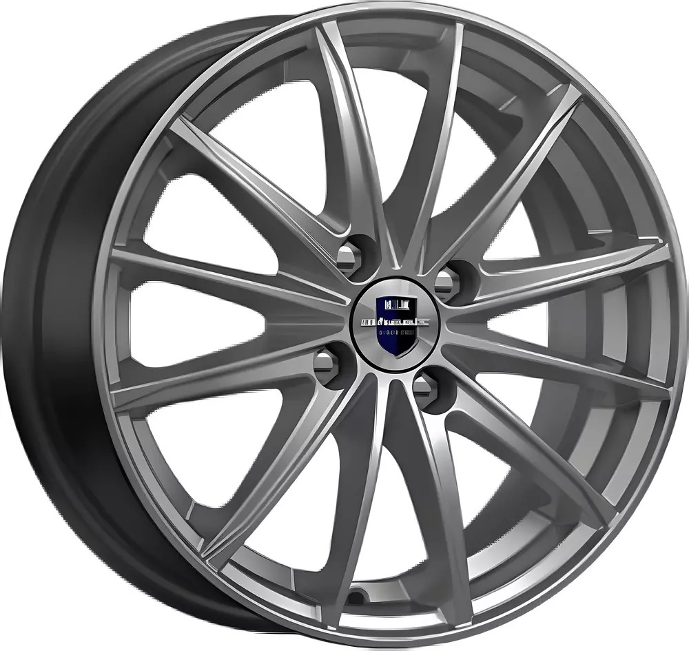 Диск Литой 6x15 PCD 4x100 ET50 D60.1 Rapid Пойнт Бланк-оригинал Дарк платинум