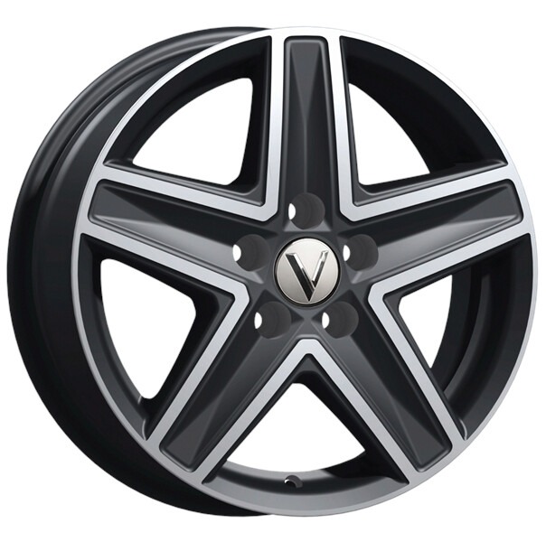 Диск Литой 6.5x16 PCD 5x114.3 ET45 D66.1 Вектор B237 Алмаз черный