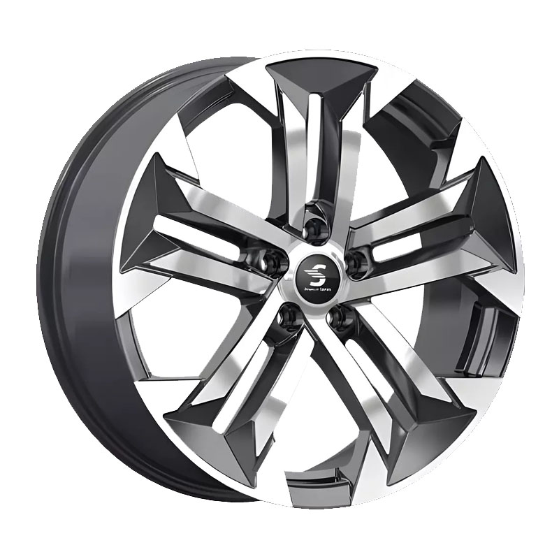 Диск Литой 7.5x19 PCD 5x108 ET36 D65 Premium Series КР015 Diamond Black Gris