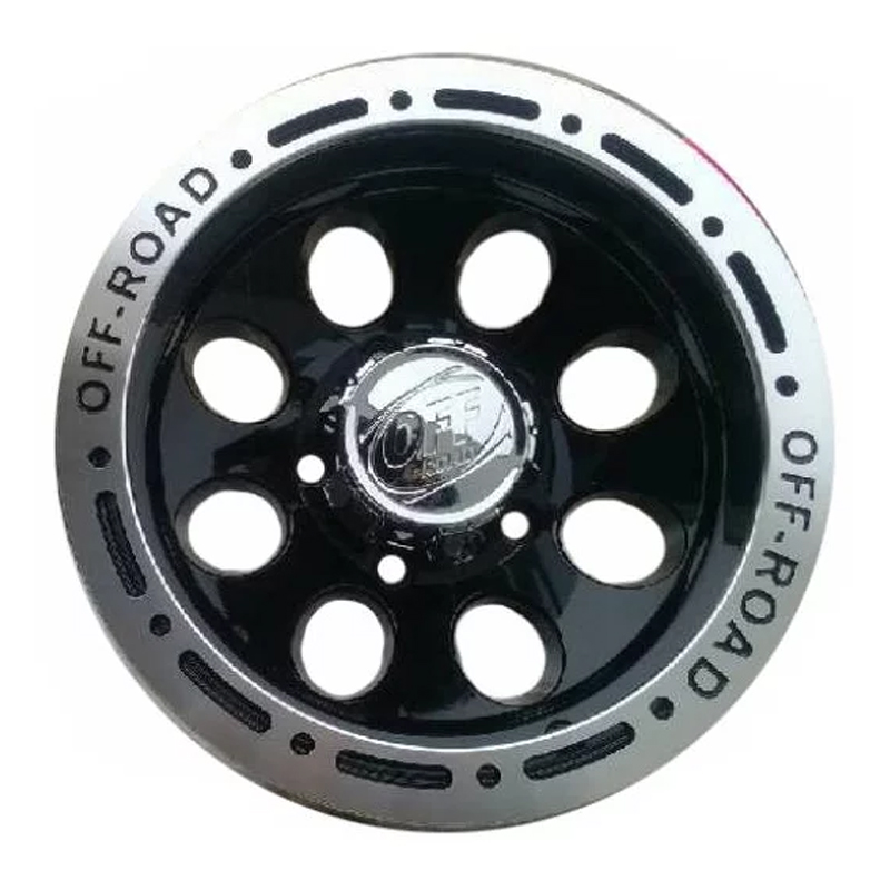 Диск 8x16 6x139.7 ET-5 D110 LF Works Dick LF9096 Черно-серебристый