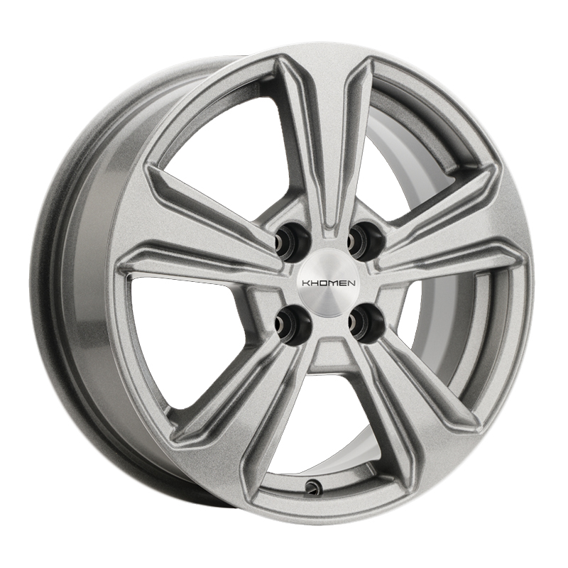 Диск 6x15 4x100 ET50 D60.1 Khomen Wheels U-Spoke 502 G-Silver
