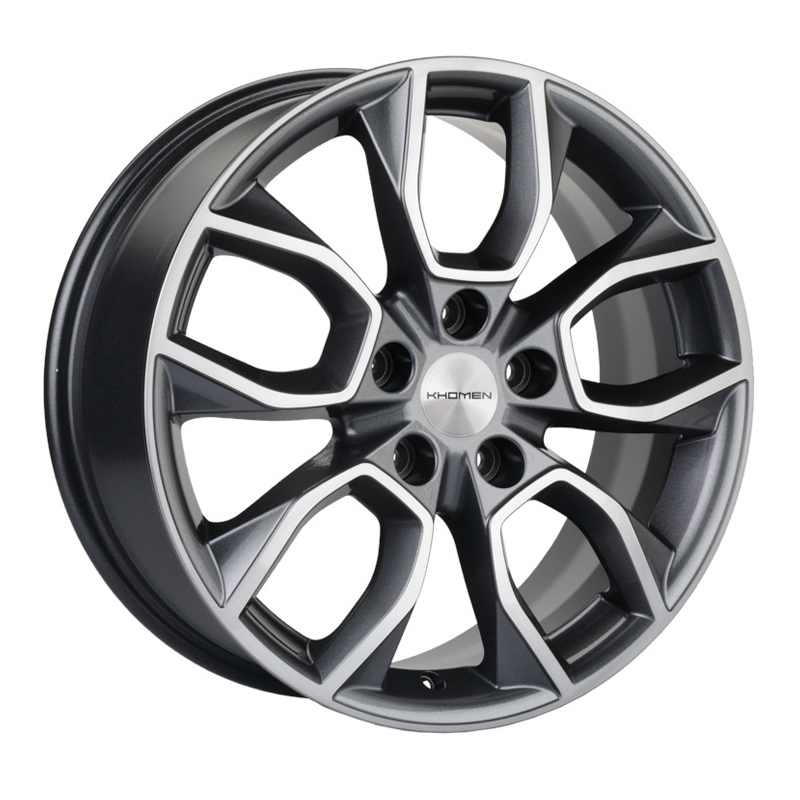 Диск 7x17 5x112 ET40 D57.1 Khomen Wheels U-Spoke 713 Gray-FP