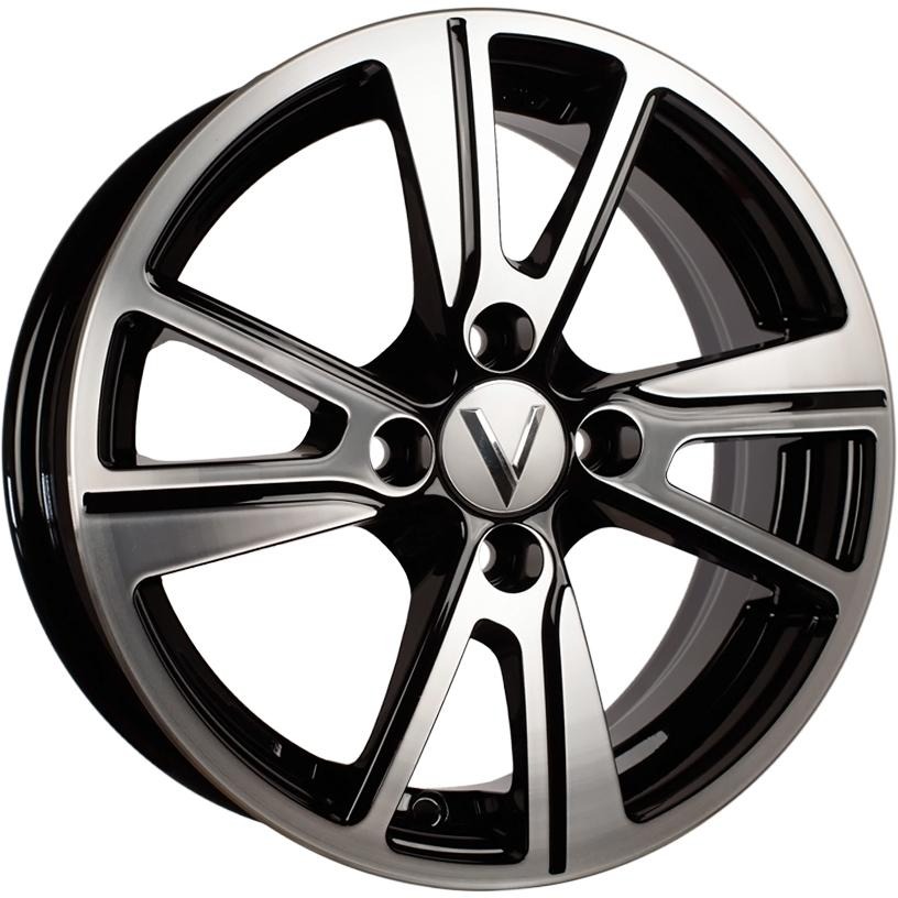 Диск Литой 5.5x14 PCD 4x100 ET38 D67.1 Вектор K27 Черный