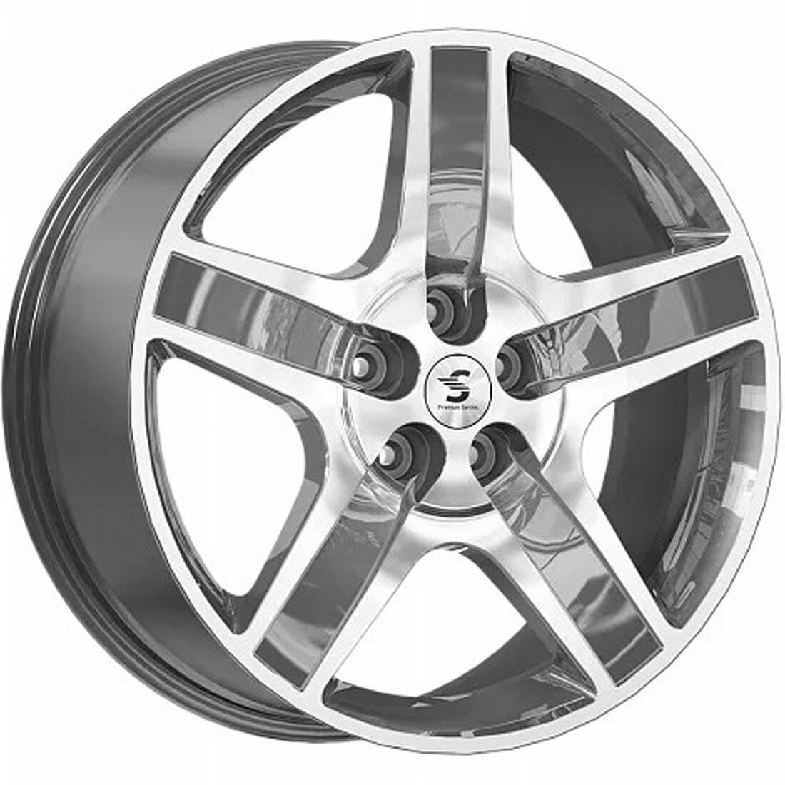 Диск Литой 8.5x20 PCD 5x114.3 ET45 D66.6 Premium Series КР008 Diamond gloss graphite