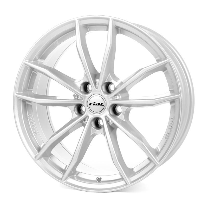 Диск 7.5x17 5x112 ET27 D66.5 Rial X12 Polar Silver