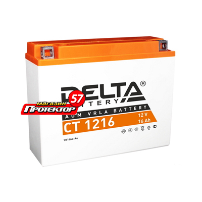 Аккумулятор DELTA Battery Agm 16 А/ч R+ обратная EN200A 205x70x162 Болтовые мото