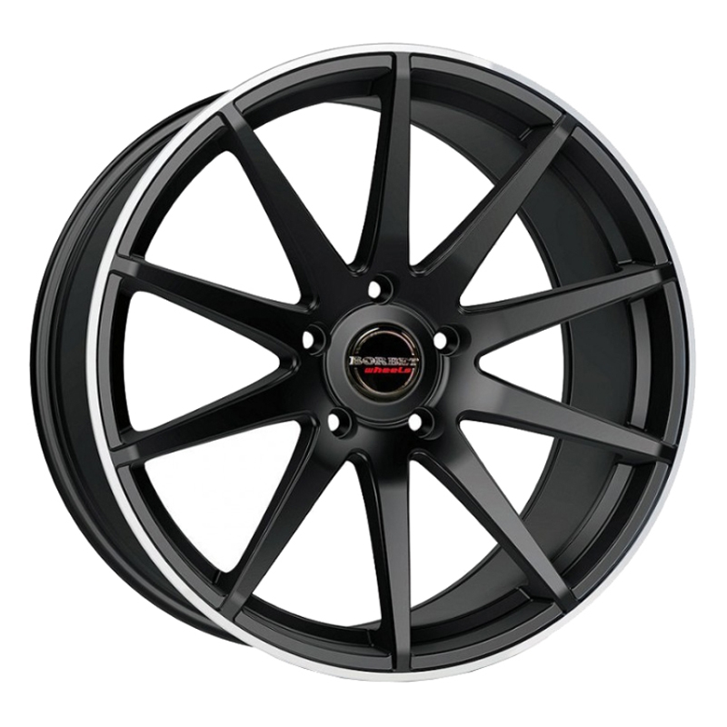 Диск 8.5x19 5x112 ET21 D66.5 BORBET GTX Black Rim Polished Matt