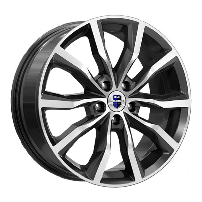 Диск 7.5x18 5x115 ET40 D70.2 K&K КС906 Алмаз черный