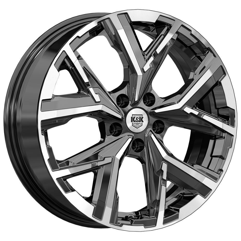 Диск Литой 6.5x18 PCD 5x114.3 ET34 D66.6 K&K КС1169 Алмаз черный