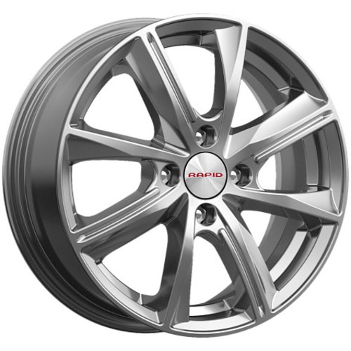 Диск Литой 6x15 PCD 4x100 ET50 D60.1 Rapid Арнар-оригинал дарк_платинум