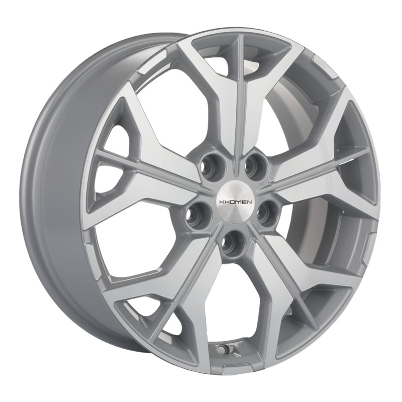 Диск 7x17 5x114.3 ET39 D60.1 Khomen Wheels Y-Spoke 715 F-Silver-FP