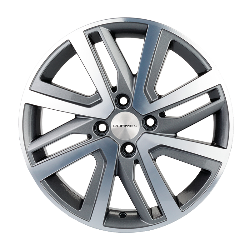 Диск 6x16 4x100 ET47 D56.6 Khomen Wheels V-Spoke 609 Gray-FP