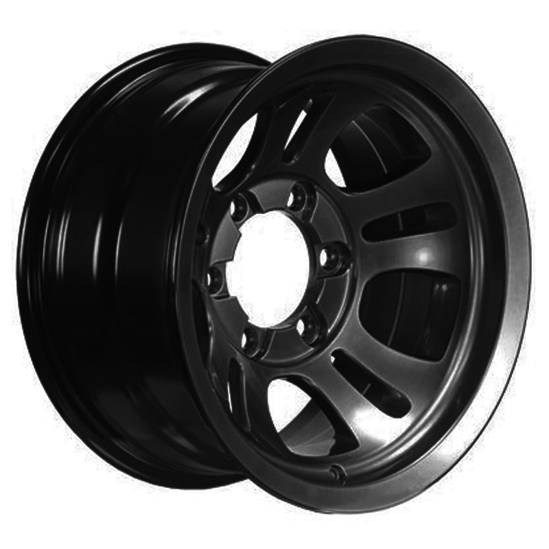 Диск 8x15 5x139.7 ET40 D110 КРАМЗ ЛИДЕР Черный