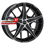 Диск 7x17 4x100 ET42 D68 OZ Racing QUARANTA 4 Matt Black + Diamond Cut