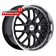 Диск 8x17 5x114.3 ET40 D76 TSW Valencia Gloss Black Mirror Lip