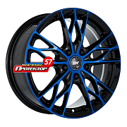 Диск 7x16 5x114.3 ET40 D67.1 Racing Wheels H-487 BK-OBL F/P