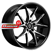 Диск 8.5x20 5x114.3 ET35 D74.1 Lexani R12 Black/Machined