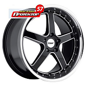 Диск 8x17 5x108 ET40 D72 TSW Carthage Gloss Black Mirror Lip