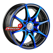 Диск 6.5x15 4x98 ET38 D58.6 Racing Wheels H-480 BK-OBL F/P