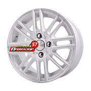 Диск 6x14 4x100 ET38 D67.1 СКАД Электра Алмаз белый