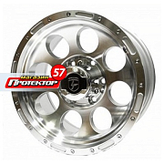 Диск 8x16 5x139.7 ET20 D110 LF Works LF087 Silver Full Machine Chrome Rivets