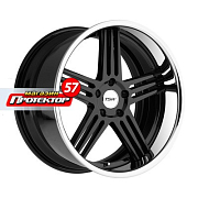 Диск 8.5x18 5x112 ET43 D72 TSW Nouvelle Gloss Black Chrome Lip