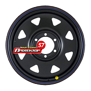 Диск 8x17 6x139.7 ET0 D110 Zepp 4x4 Штамп Gloss Black
