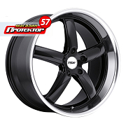 Диск 8x17 5x114.3 ET40 D76 TSW Stowe Gloss Black Mirror Lip