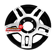 Диск 7x16 5x139.7 ET35 D108.5 redBTR PATRIOT CITY-5 Черно-серебристый