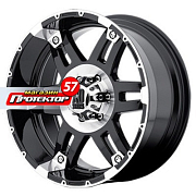 Диск 8.5x18 6x139.7 ET18 D106.25 XD Series XD797 Black/Machined