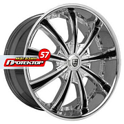 Диск 9.5x22 5x112 ET35 D74 Lexani LX19 Chrome/Black