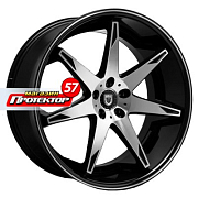 Диск 9x22 5x120 ET32 D74.1 Lexani R14 Black/Machined