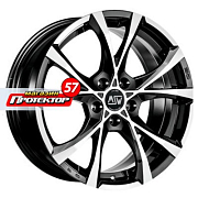 Диск 7.5x17 5x115 ET40 D70.2 MSW Cross Over Black Full Polish